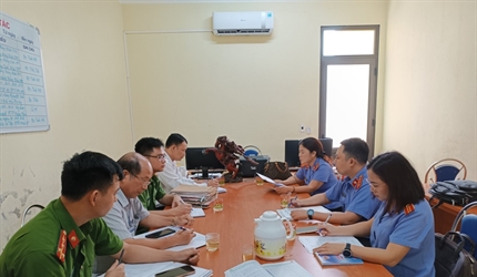 Viện KSND huyện Đông Anh trực tiếp kiểm sát công tác Thi hành án hình...